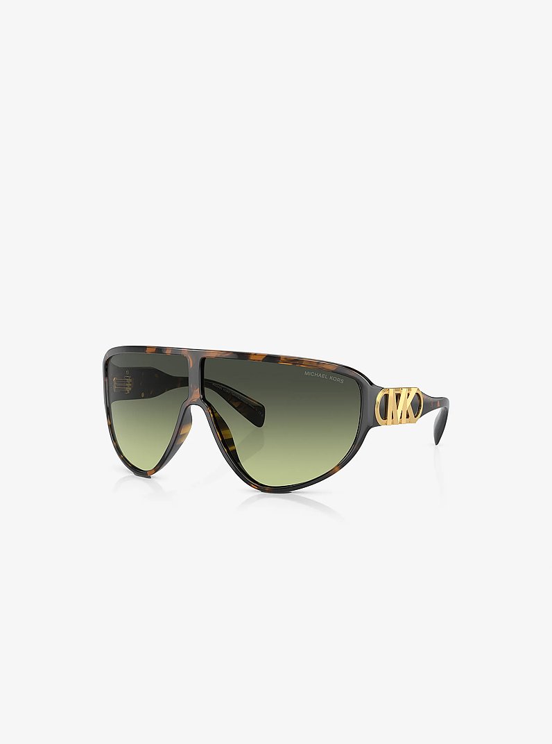 Empire Shield Sunglasses in TORTOISE | Michael Kors