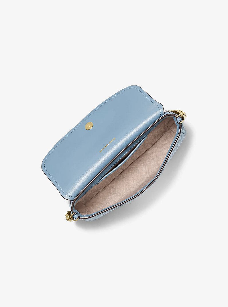 Petit sac &agrave; bandouli&egrave;re Nolita en cuir grain&eacute; in CHAMBRAY | Michael Kors