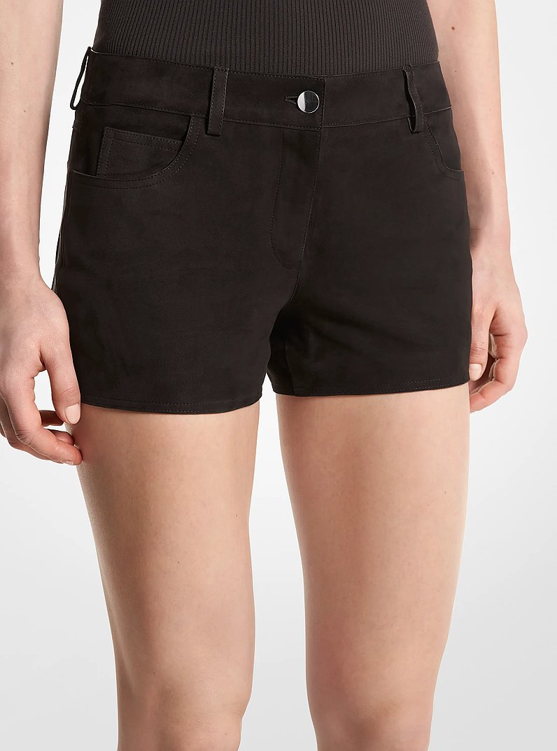 Samantha Suede Shorts in CHOCOLATE | Michael Kors