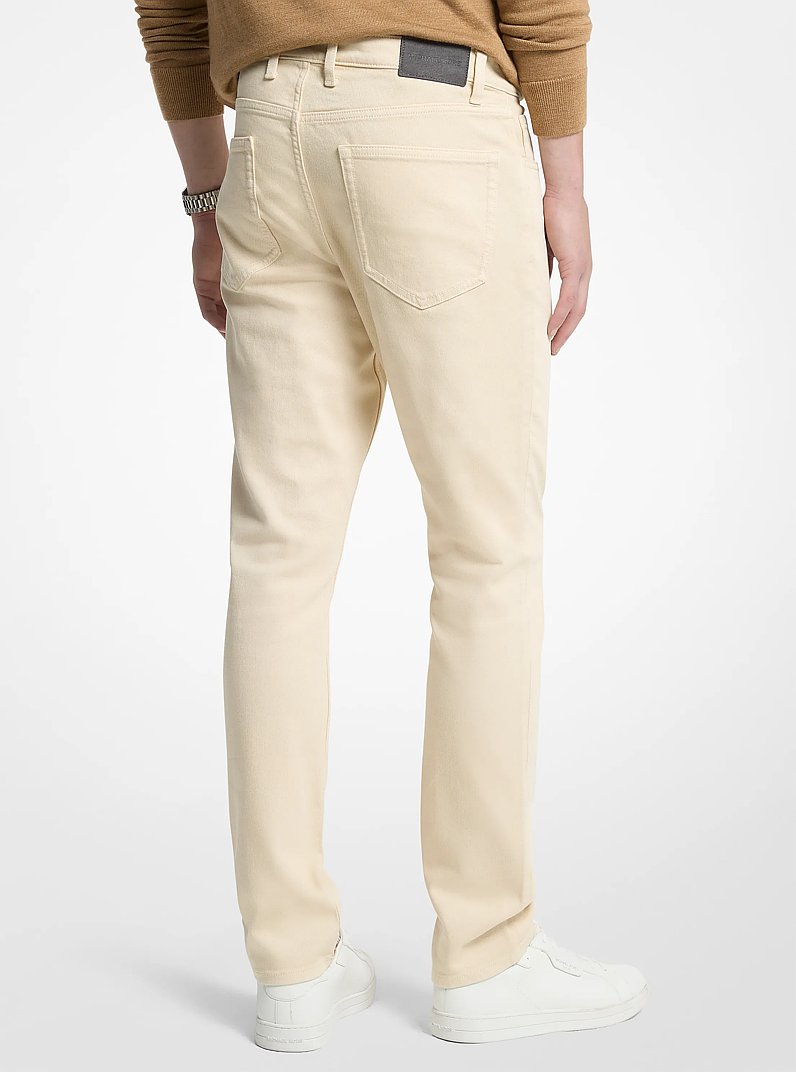 Parker Slim-Fit Stretch Denim Jeans in BONE | Michael Kors