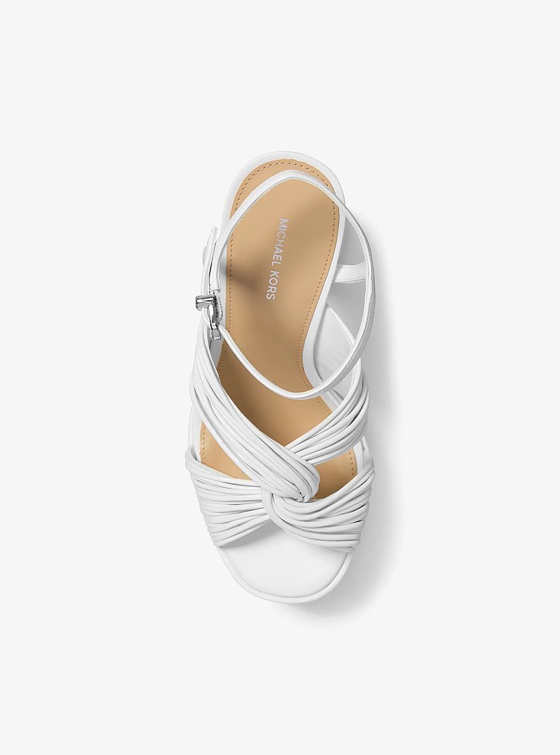 Alessia Platform Sandal in OPTIC WHITE | Michael Kors