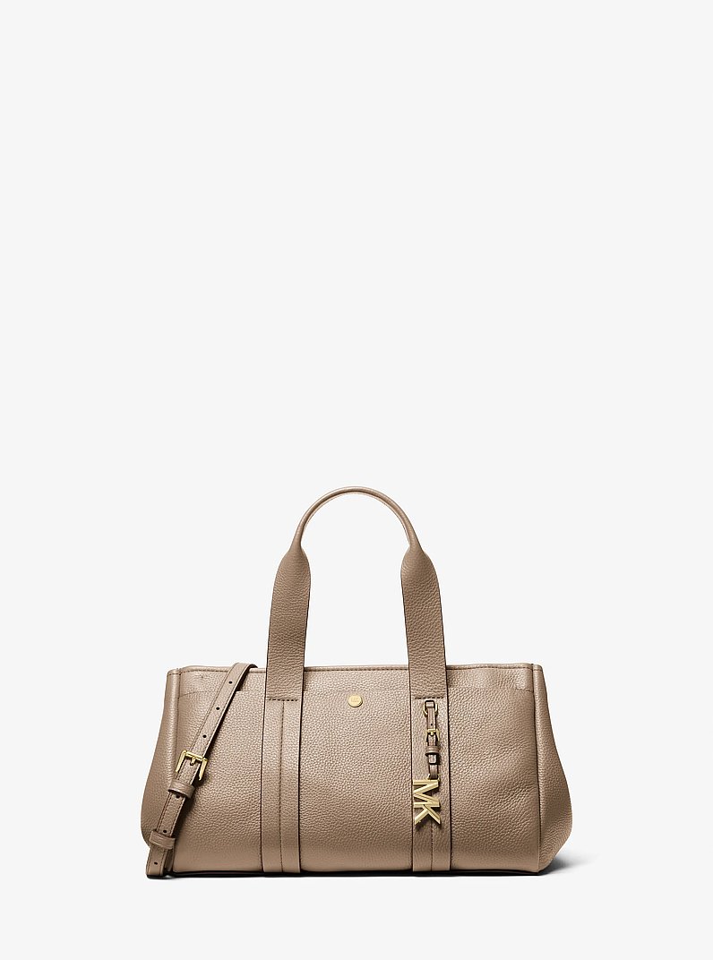 Romee Small Pebbled Leather Satchel in BIRCH | Michael Kors