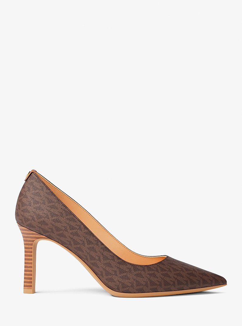 Willa Signature Logo Pump in BROWN | Michael Kors