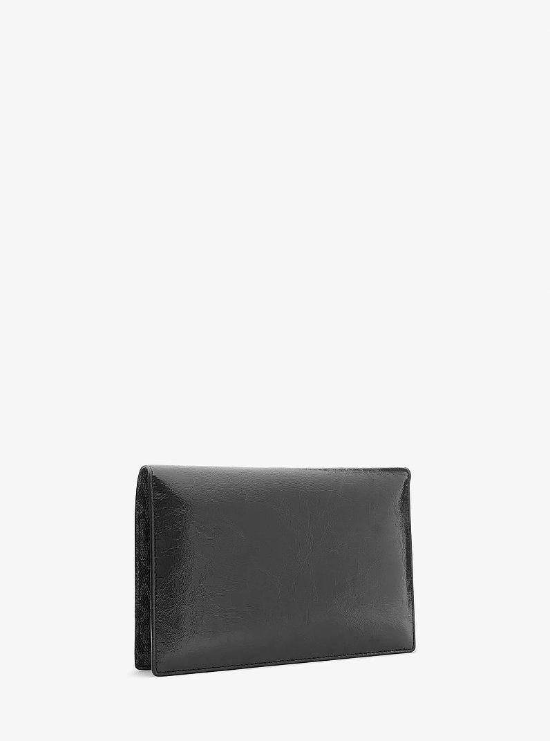 Jet Set Travel Small 2-in-1 Clutch in BLACK | Michael Kors