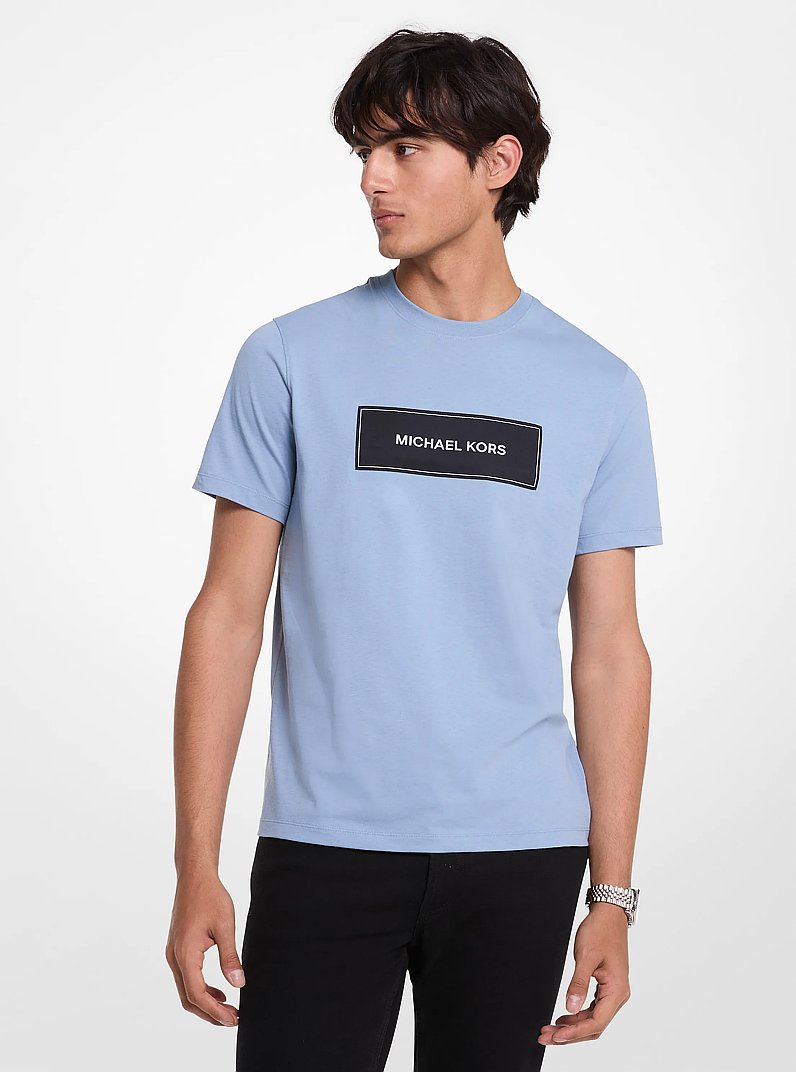 T-shirt en coton &agrave; logo in CHAMBRAI | Michael Kors