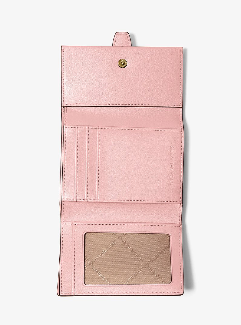 Greenwich Medium Saffiano Leather Trifold Wallet in POWDER BLUSH | Michael Kors