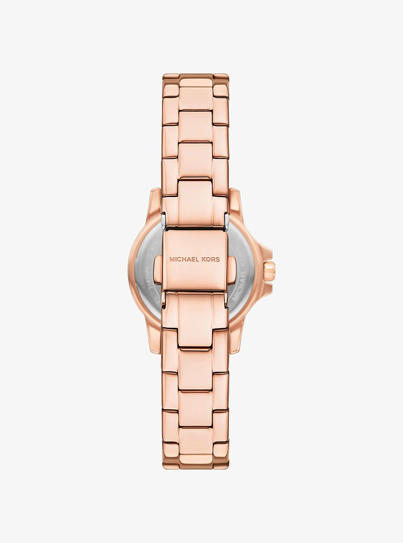Set de regalo de joyer&iacute;a con reloj Everest petite en tono oro rosa y pulsera con pav&eacute; in DORADO ROSA | Michael Kors