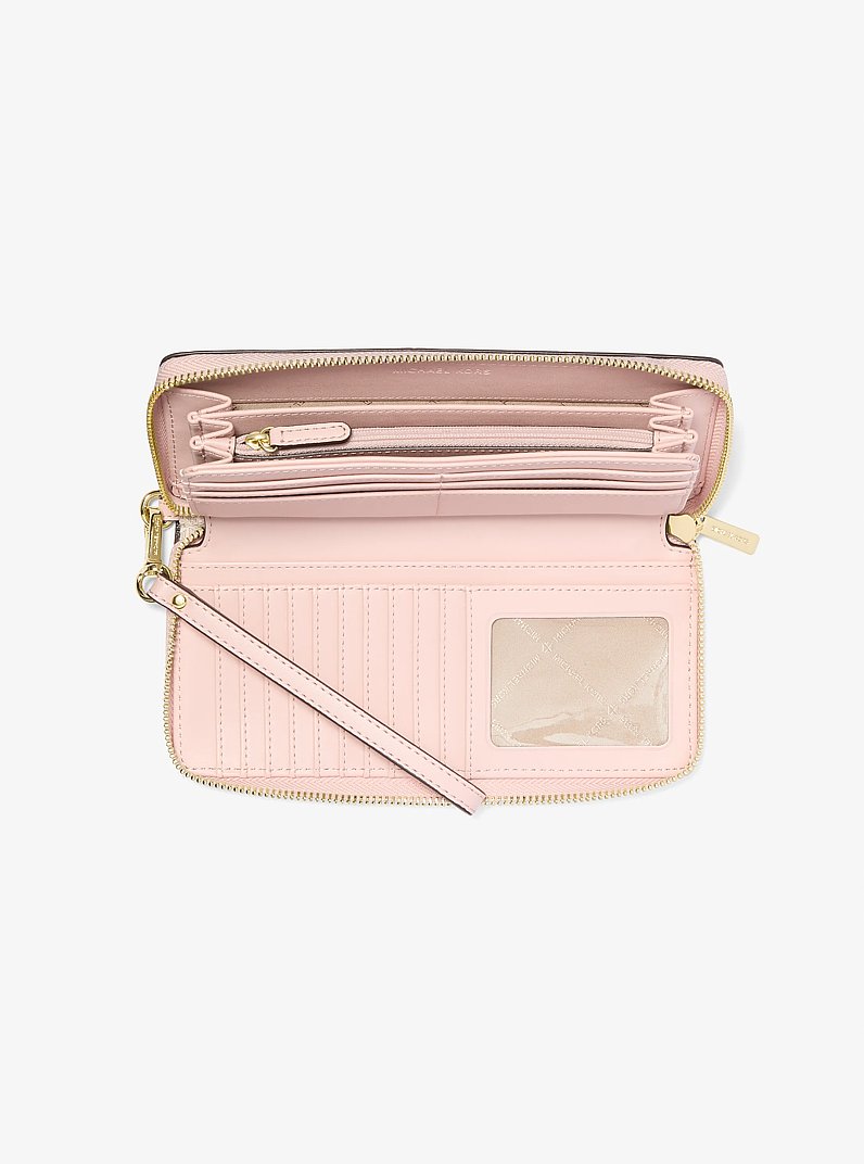 Jet Set Travel Large Logo Continental Wristlet in PWD BLSH MLT | Michael Kors