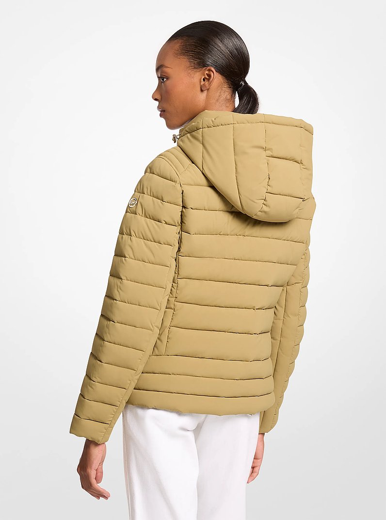Chevron Quilted Jacket in OREGANO | Michael Kors