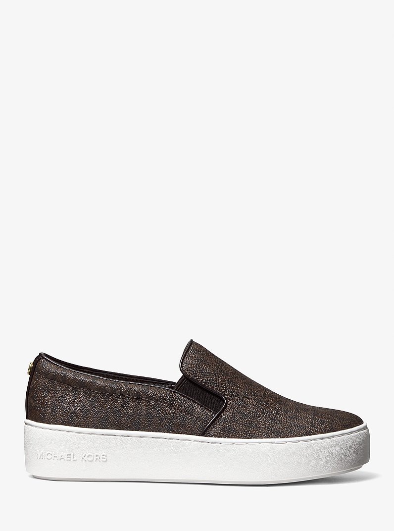 Trent Logo Slip-On Sneaker in BROWN | Michael Kors