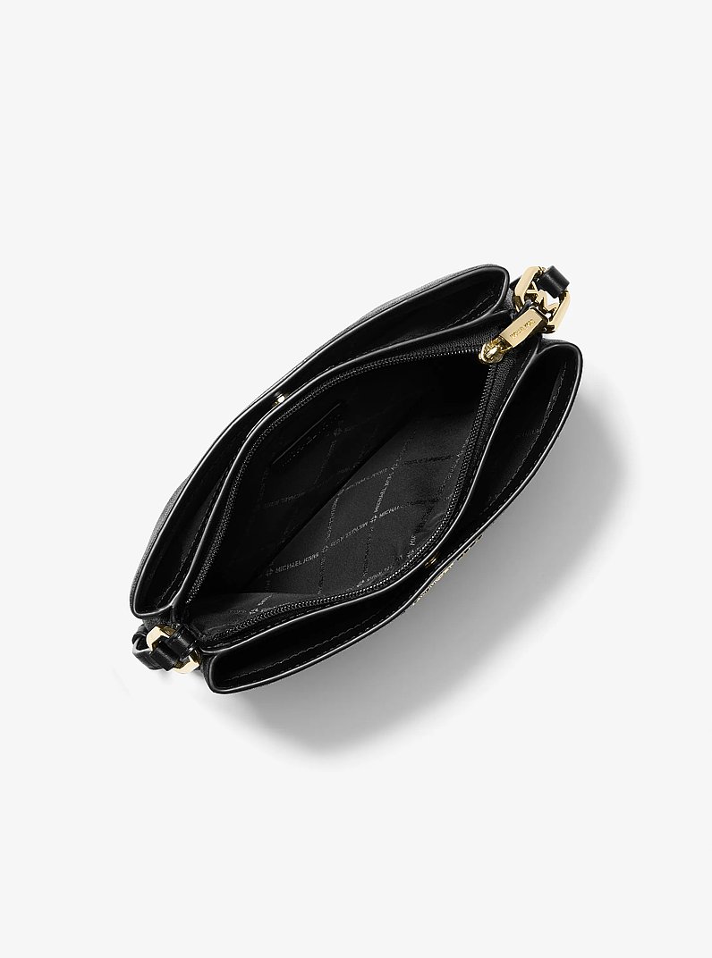 Trisha Medium Logo Crossbody Bag in BLACK | Michael Kors