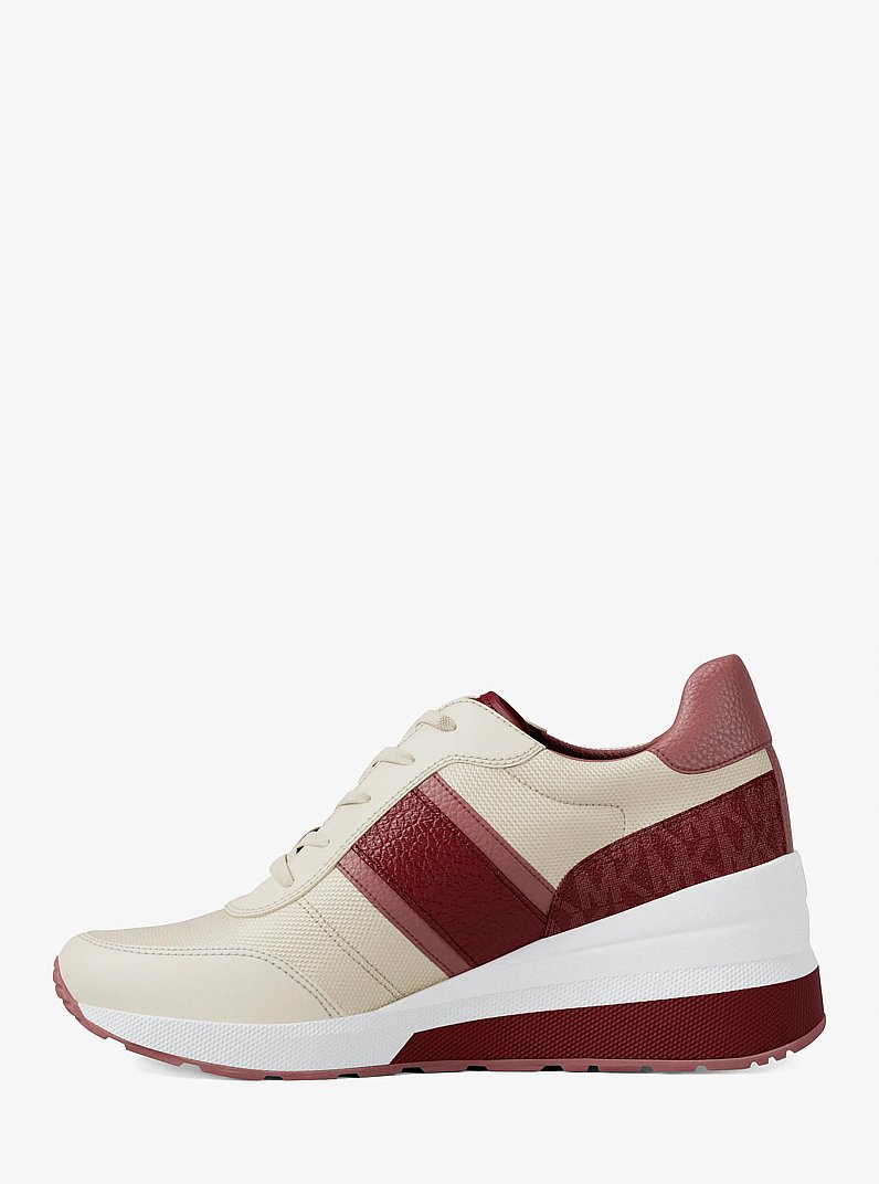 Sneaker Mabel in materiale misto in ROSSO INTENSO | Michael Kors