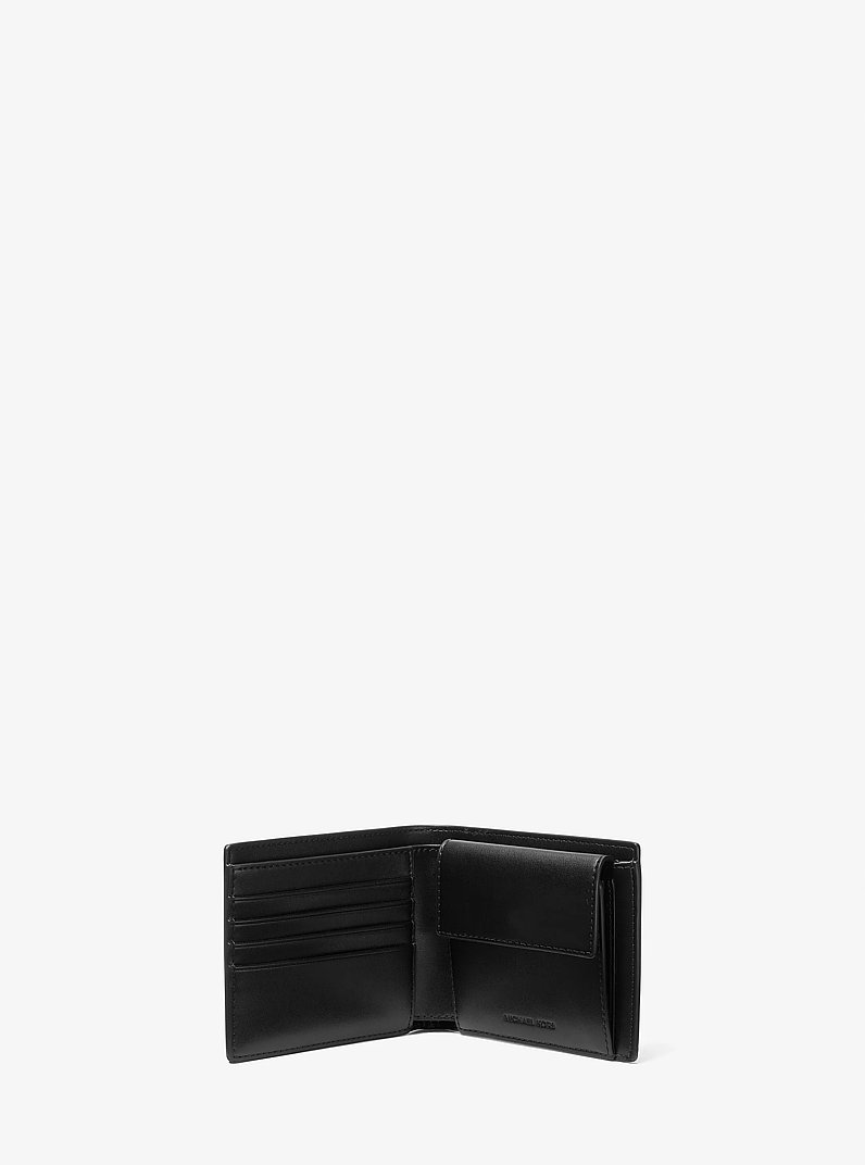 Cooper Leather Billfold Wallet in BLACK | Michael Kors