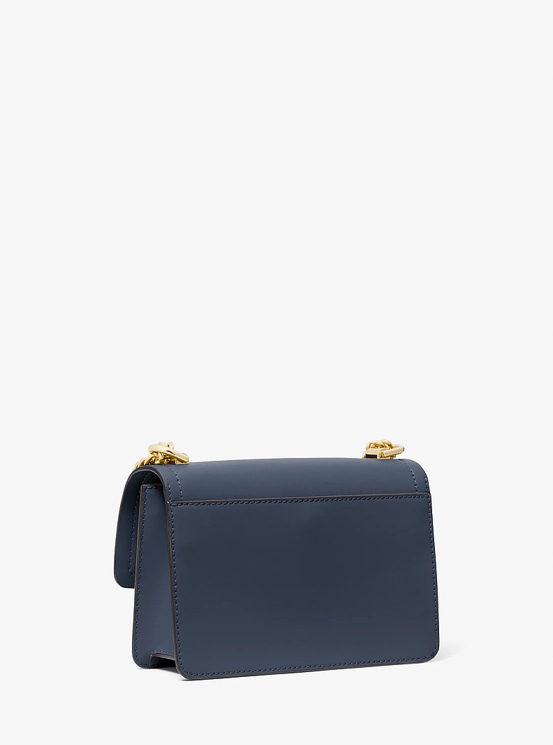 Umh&auml;ngetasche Heather Extra-Small aus Leder in NAVYBLAU | Michael Kors