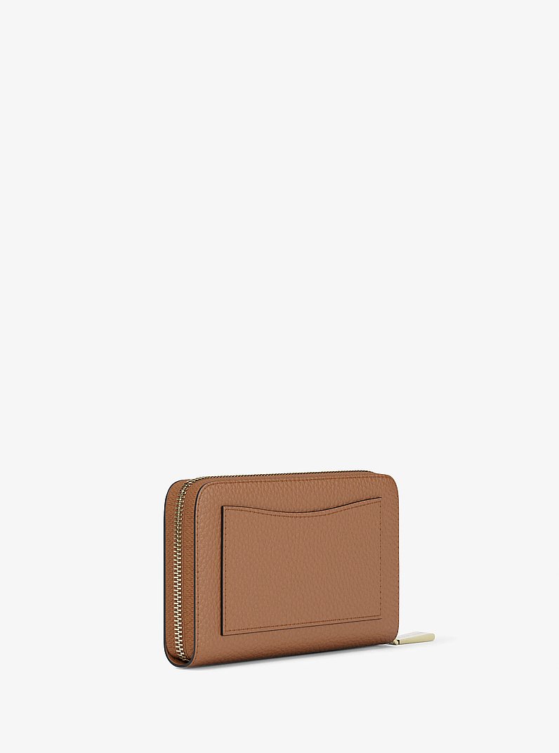 Small Pebbled Leather Wallet in LUGGAGE | Michael Kors