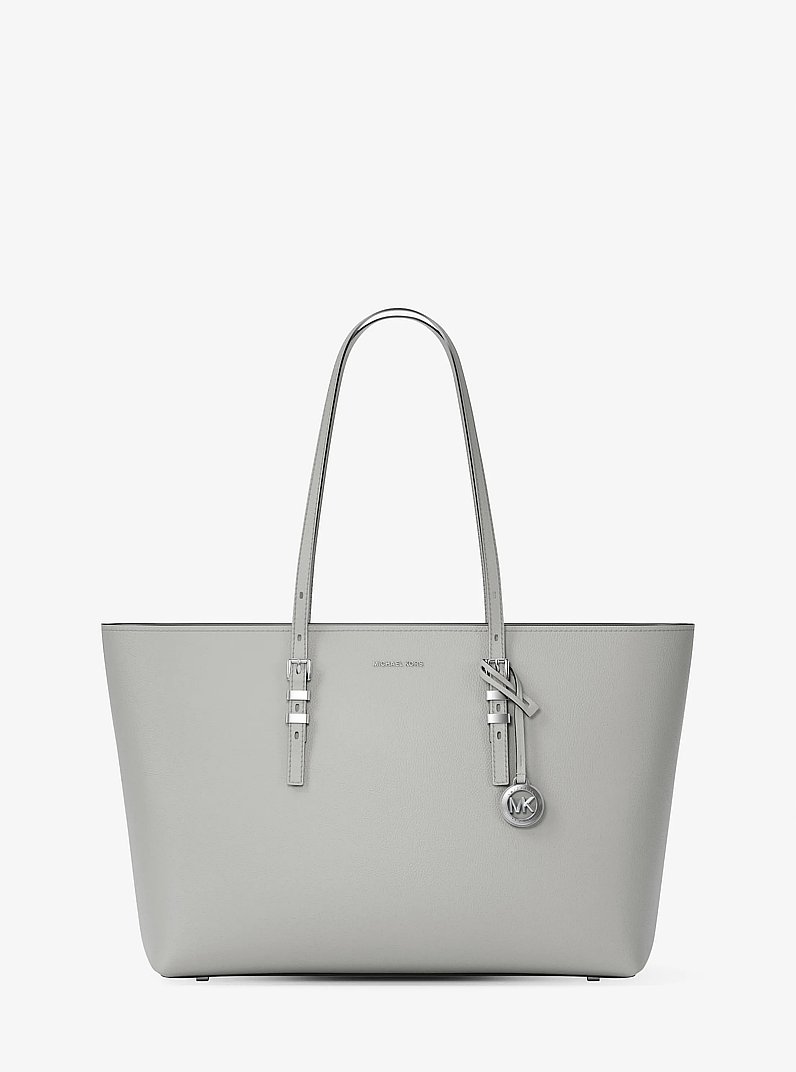 Borsa tote Quinn grande in pelle martellata in GRIGIO MINERALE | Michael Kors