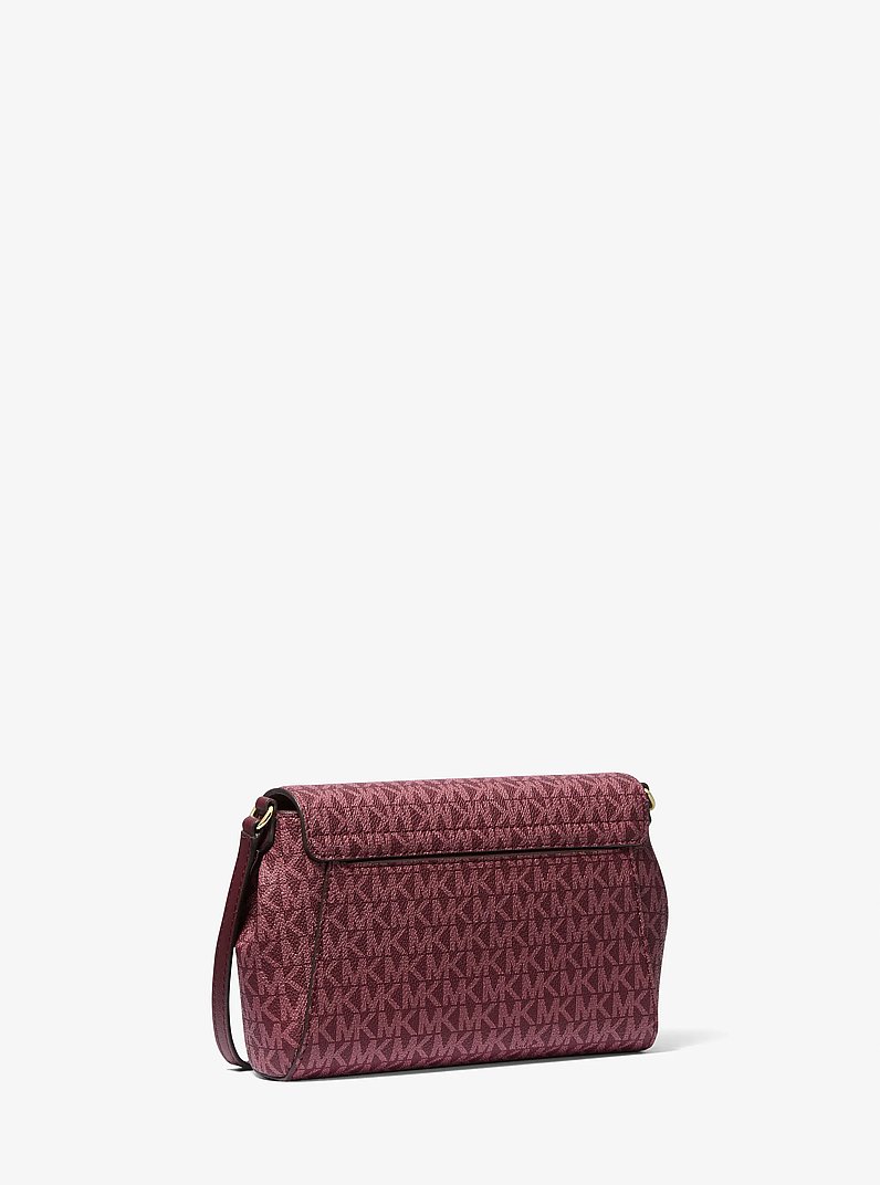 Medium Logo Convertible Crossbody Bag in OXBLOOD | Michael Kors