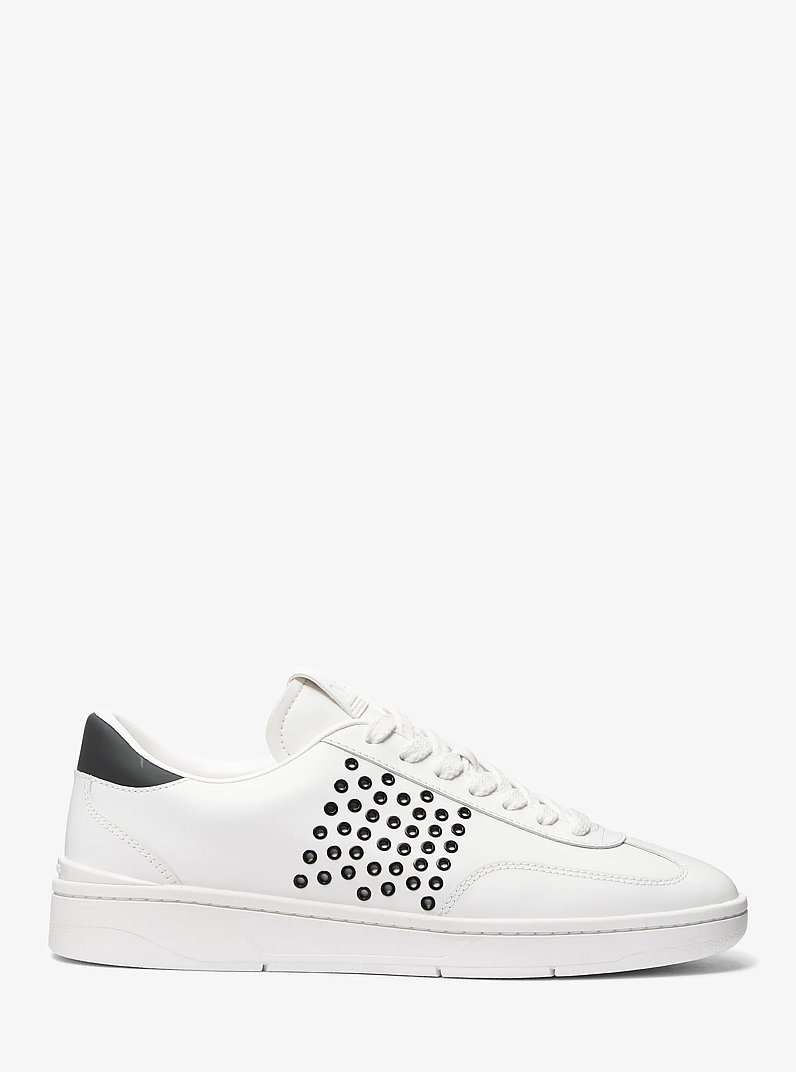 Wilton Grommeted Leather Sneaker in OPTIC WHITE | Michael Kors