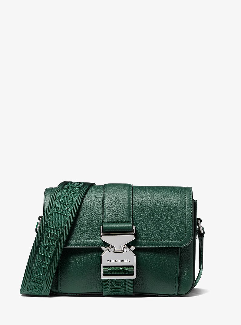 Hudson Pebbled Leather Crossbody Bag in BOSCO | Michael Kors