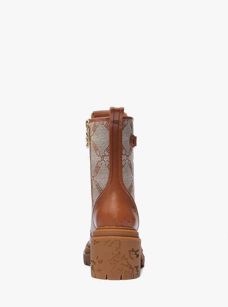 Bota de estilo militar Hanley de jacquard con logotipo imperio