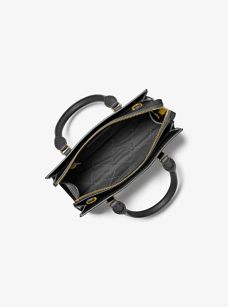 Sheila Small Satchel in BLACK | Michael Kors