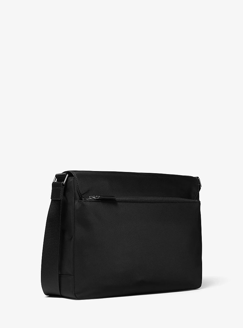 Brooklyn Nylon Gabardine Messenger Bag in BLACK | Michael Kors