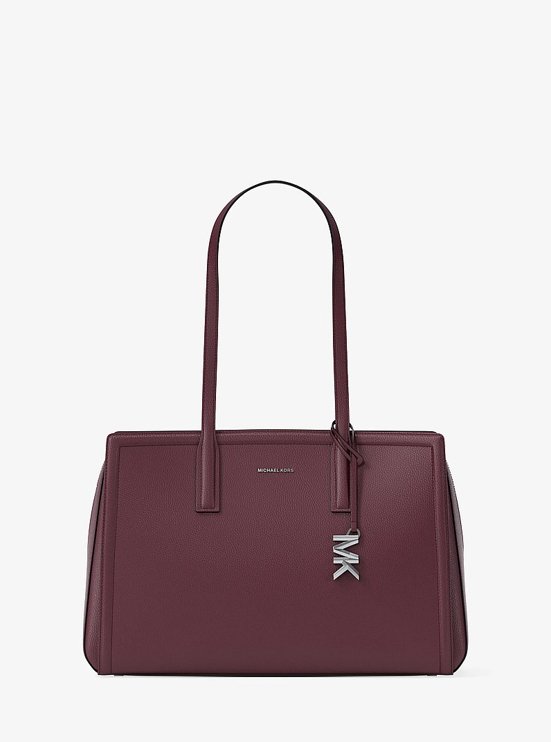 Laila Medium Pebbled Leather Tote Bag