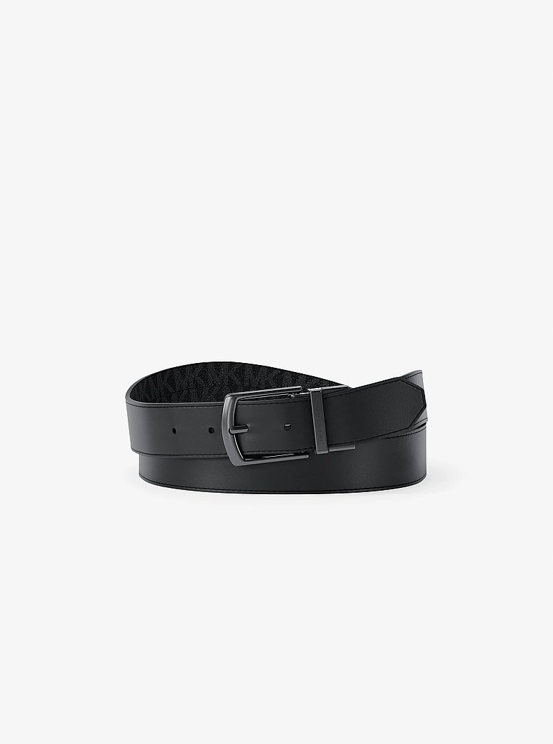Ceinture r&eacute;versible in NOIR | Michael Kors