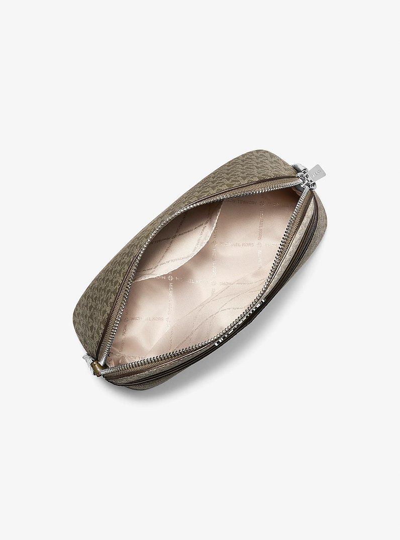 Jet Set Travel Color-Block Signature Logo Crossbody Bag in OLIVE COMBO | Michael Kors
