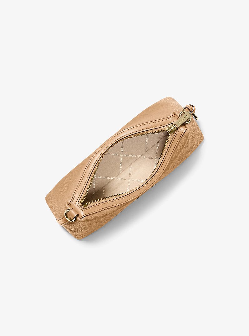 Sammy Small Pebbled Leather Convertible Crossbody Bag in CAMEL | Michael Kors