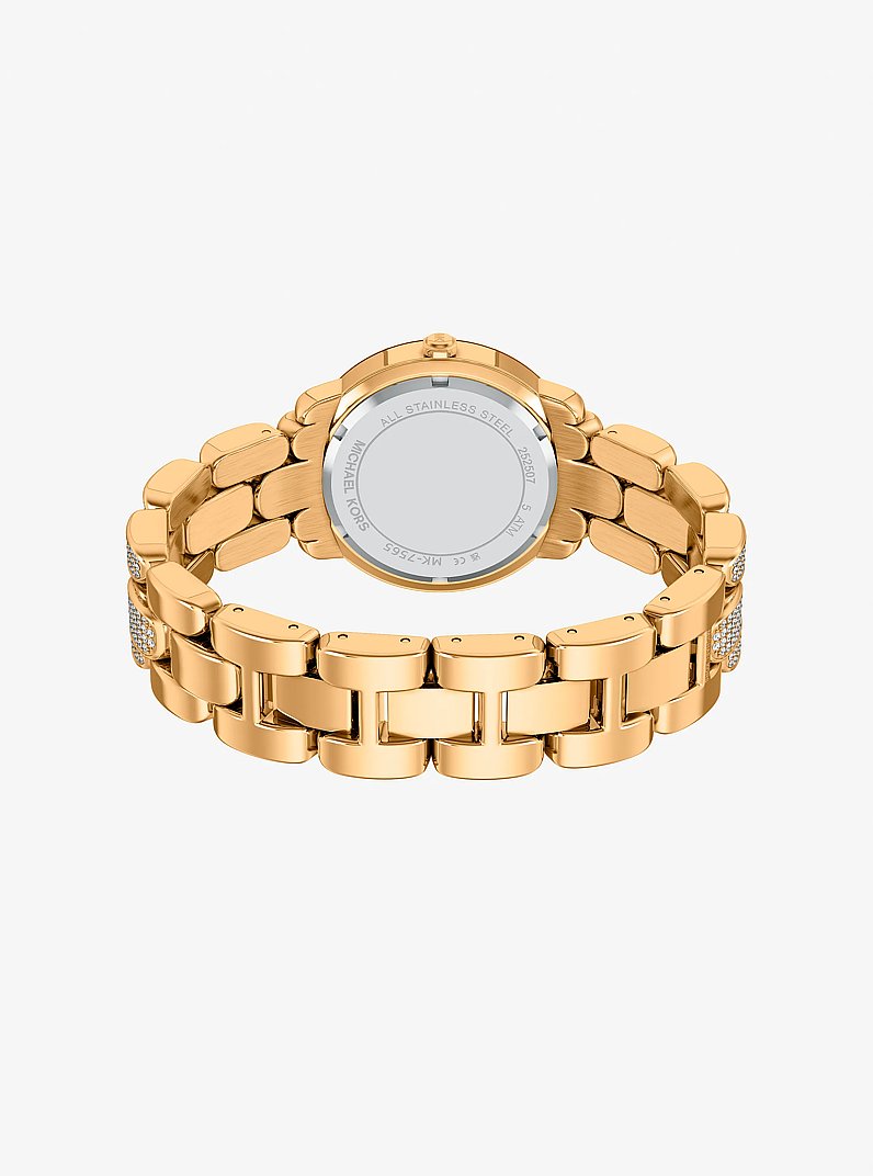 Orologio Phoebe in tonalit&agrave; oro con pav&eacute; in ORO | Michael Kors