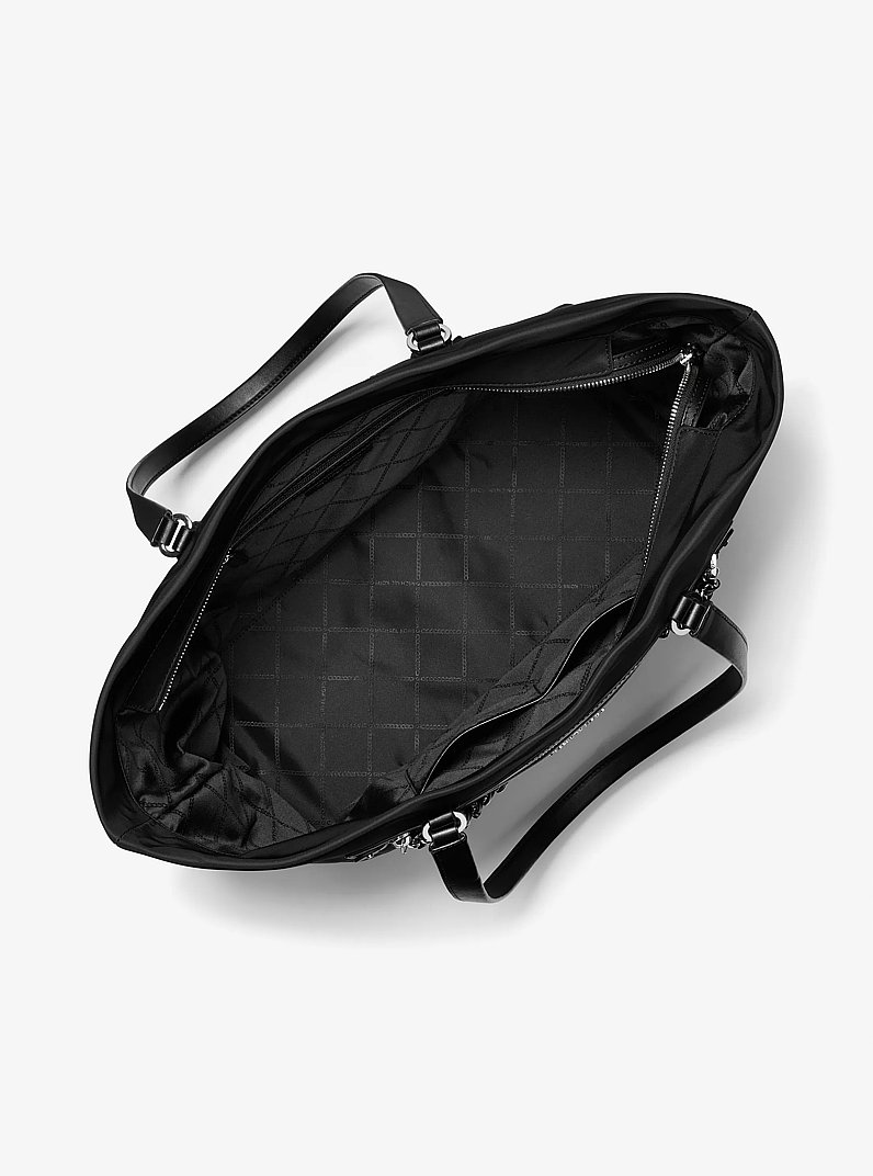 Slater Extra-Large Recycled Nylon Tote Bag in BLACK | Michael Kors