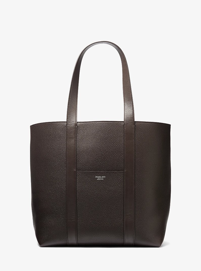 Sharon Medium Leather Tote Bag in CHOCOLATE | Michael Kors