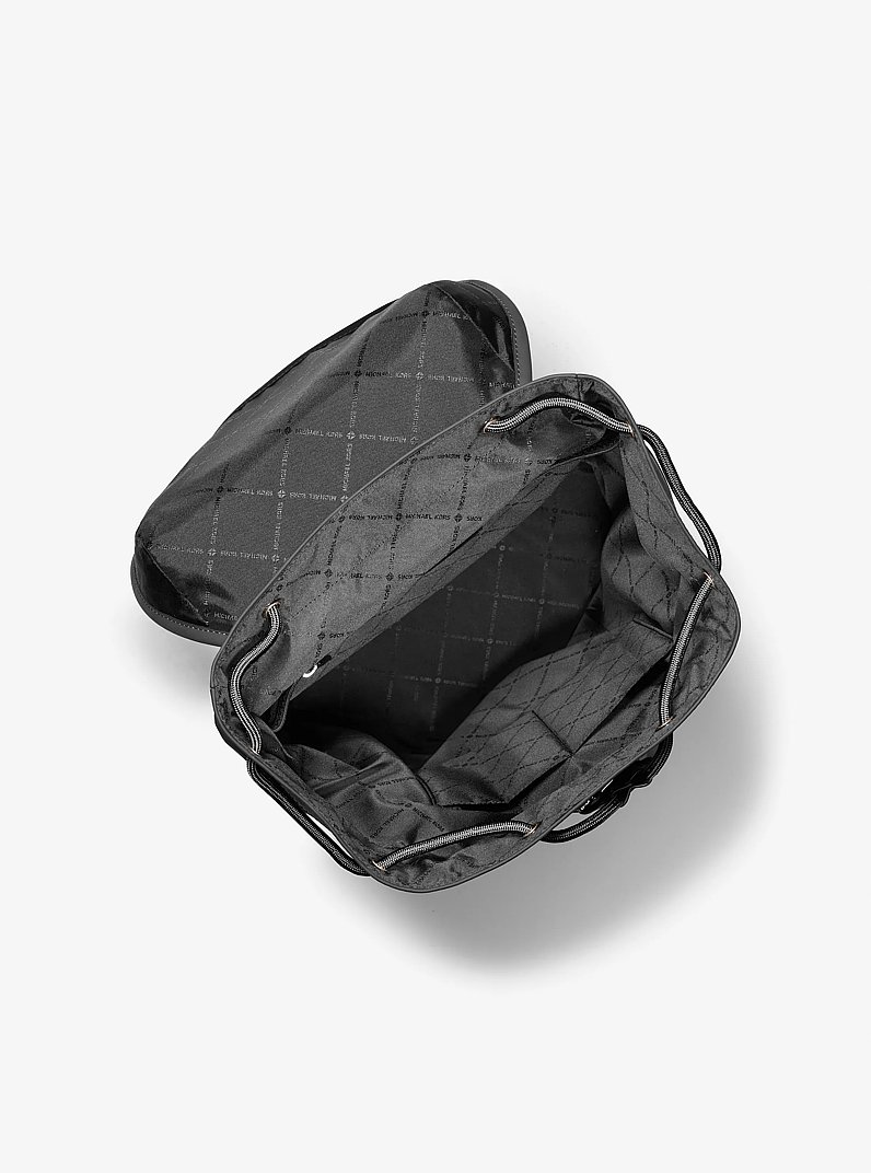 Eli Nylon Aviator Backpack in BLACK | Michael Kors