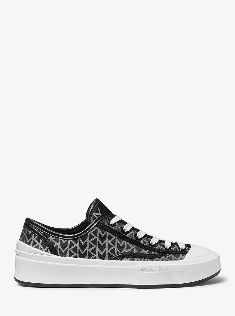Sneaker Jude con logo jacquard MK2000 in NERO | Michael Kors