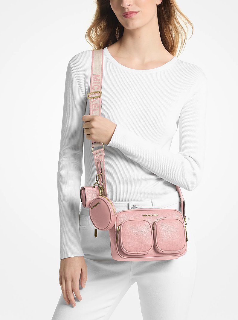 Jet Set Medium Leather Crossbody Bag with Case for Apple Airpods