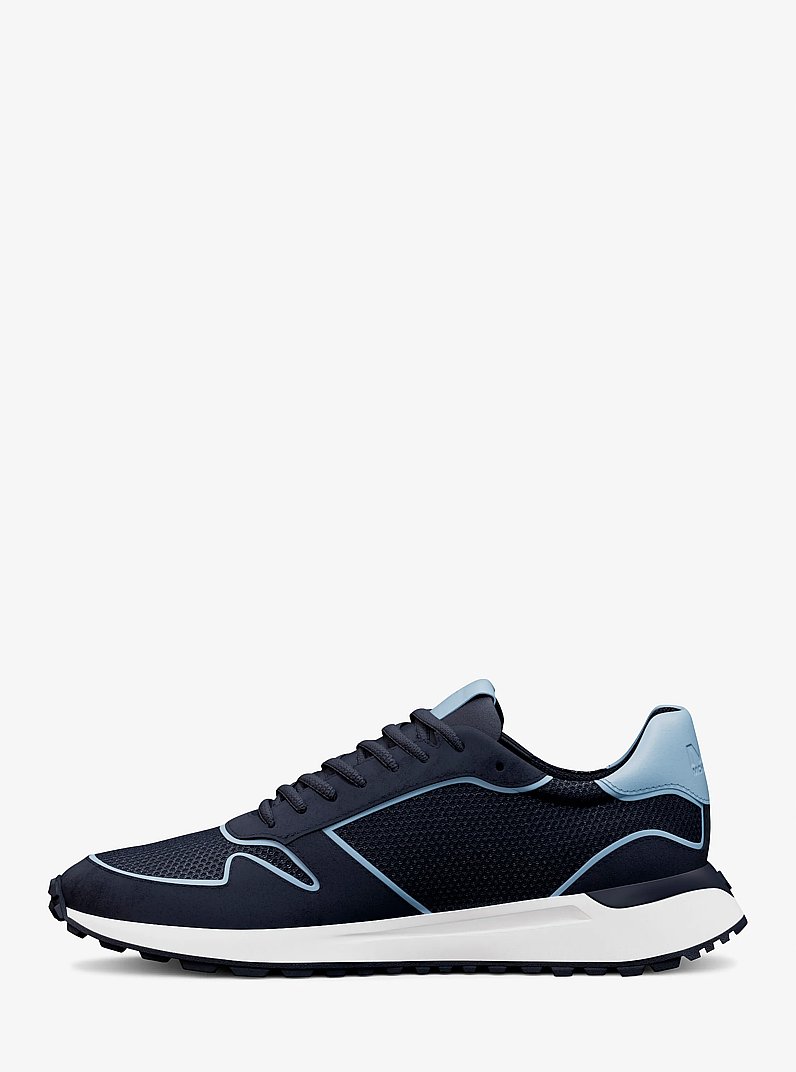 Dax Mixed-Media Trainer in LIGHT SKY | Michael Kors