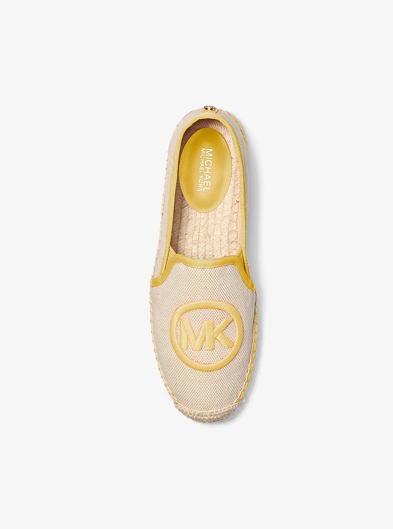 Hastings Two-Tone Cotton Blend Canvas Espadrille in DAISY YELLOW | Michael Kors