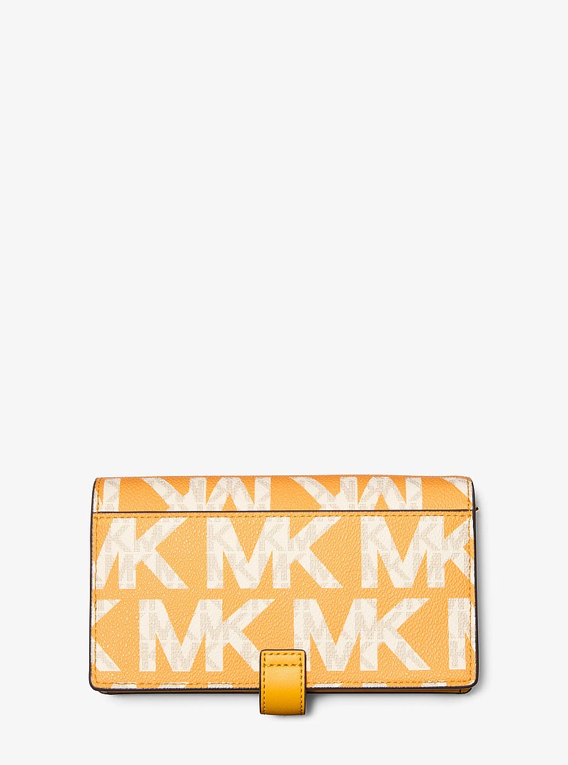 Jet Set Small Graphic Logo Smartphone Wristlet in SUN MULTI | Michael Kors