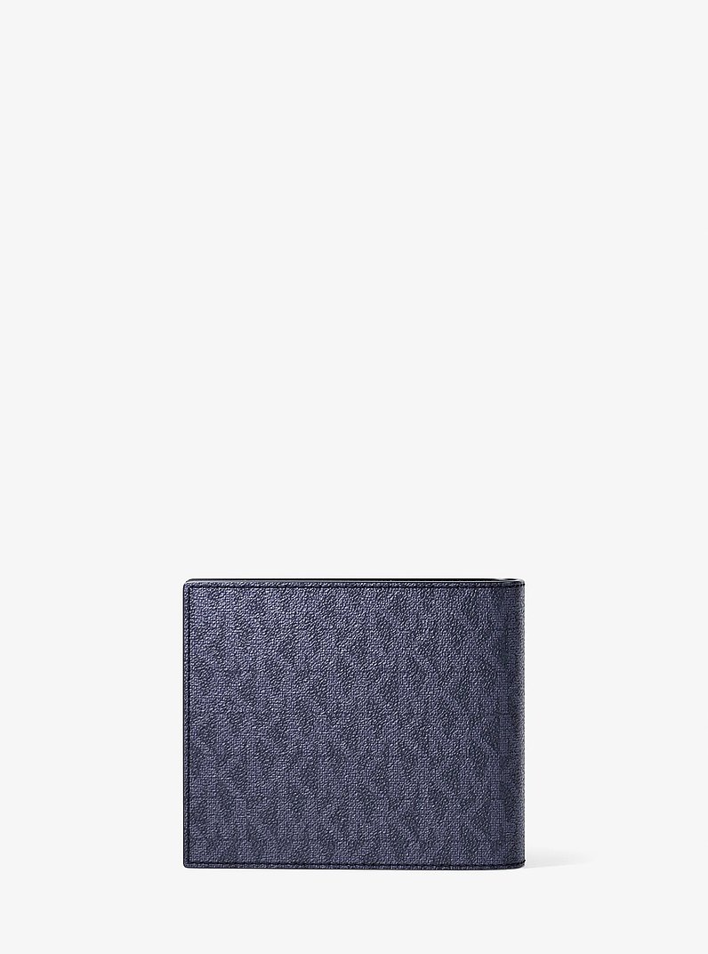 Harrison Logo Billfold Wallet With Passcase in DRESS BLUES | Michael Kors