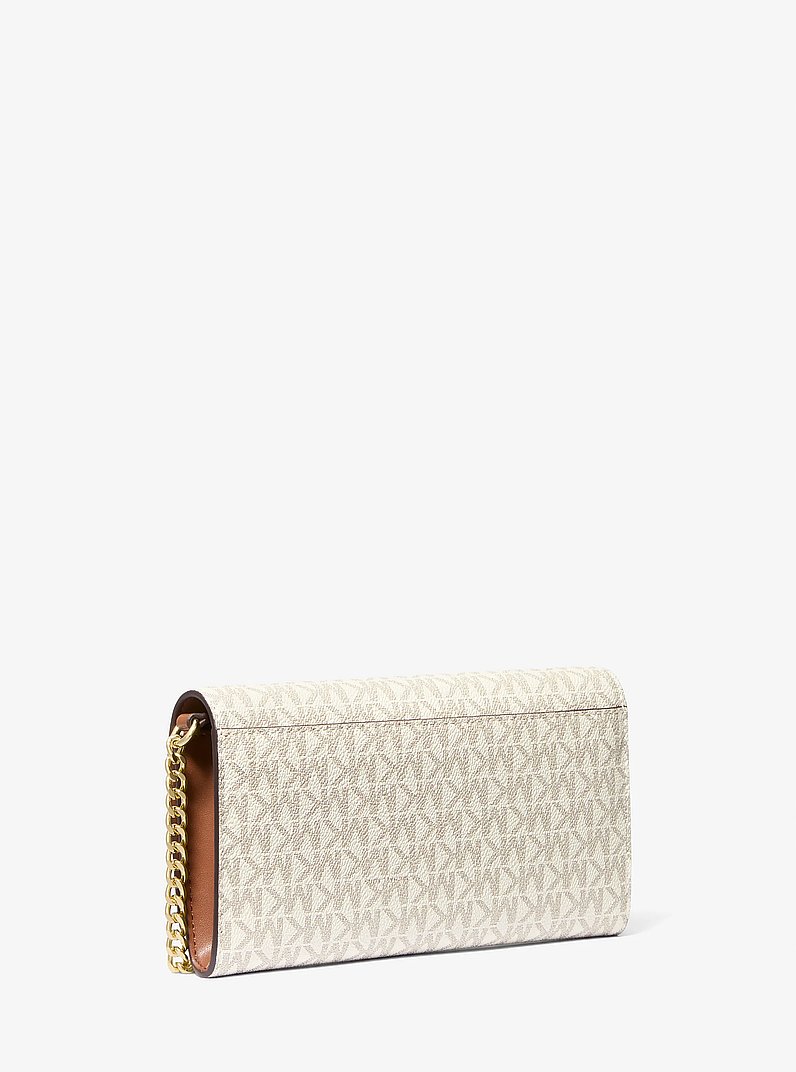 Carson Large Signature Logo Convertible Crossbody Bag in VANILLA | Michael Kors