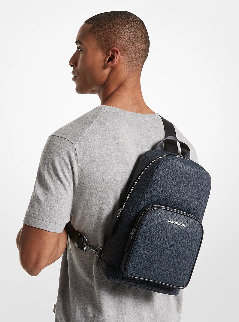 Cooper Logo Sling Pack in ADMRL/PLBLUE | Michael Kors
