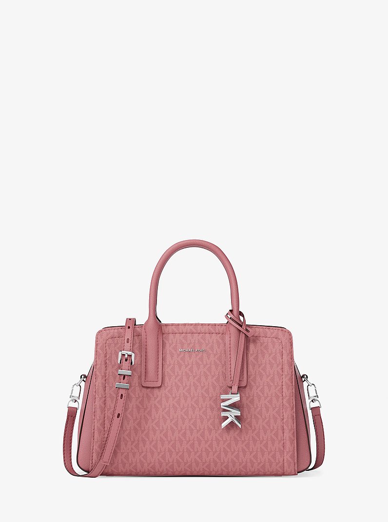 Henkeltasche Laila Small mit Signature-Logomuster in PALISANDER | Michael Kors