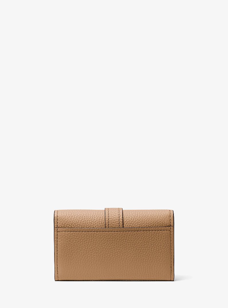 Nolita Medium Pebbled Leather Tri-Fold Wallet in HUSK | Michael Kors