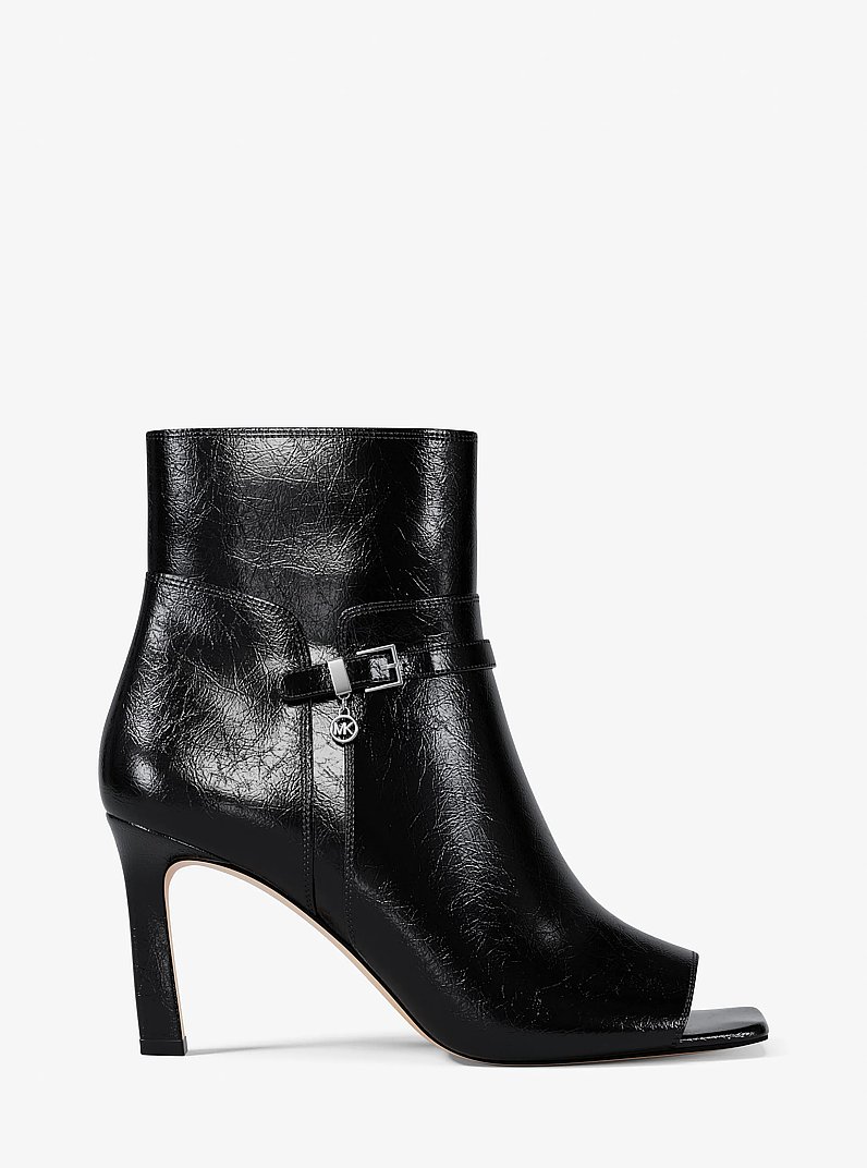 Yvette Open-Toe Boot in BLACK | Michael Kors