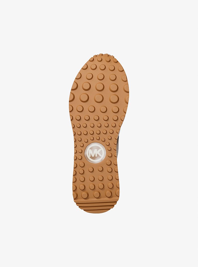 Dax Mixed-Media Sneaker in CAMEL MLT | Michael Kors