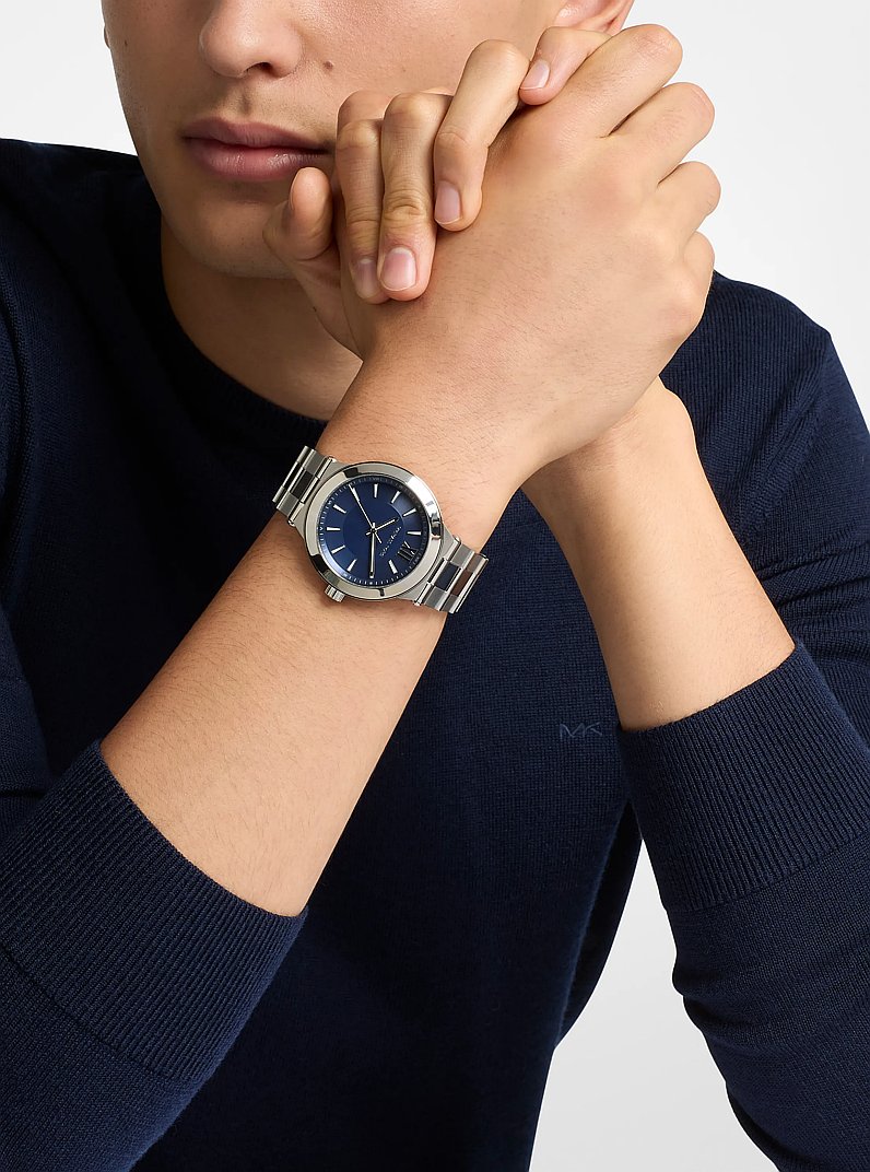 Oversized Billie Silver-Tone Watch  in SILVER | Michael Kors