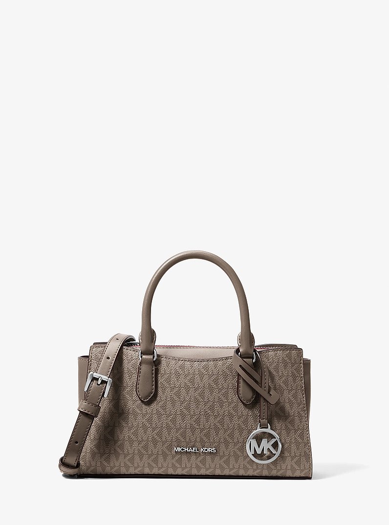 Petit sac messager Arden &agrave; logo Signature in CHAMPIGNON | Michael Kors