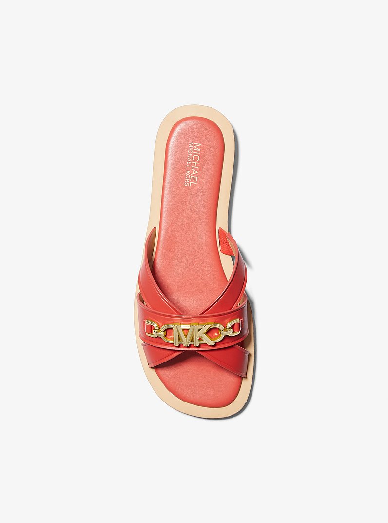 Sandalo slide Tiffanie in pelle
