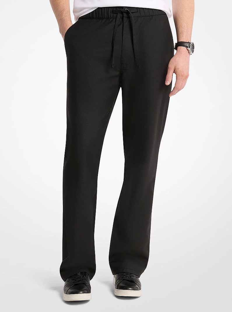 Pantalon de plage tiss&eacute; in NOIR | Michael Kors